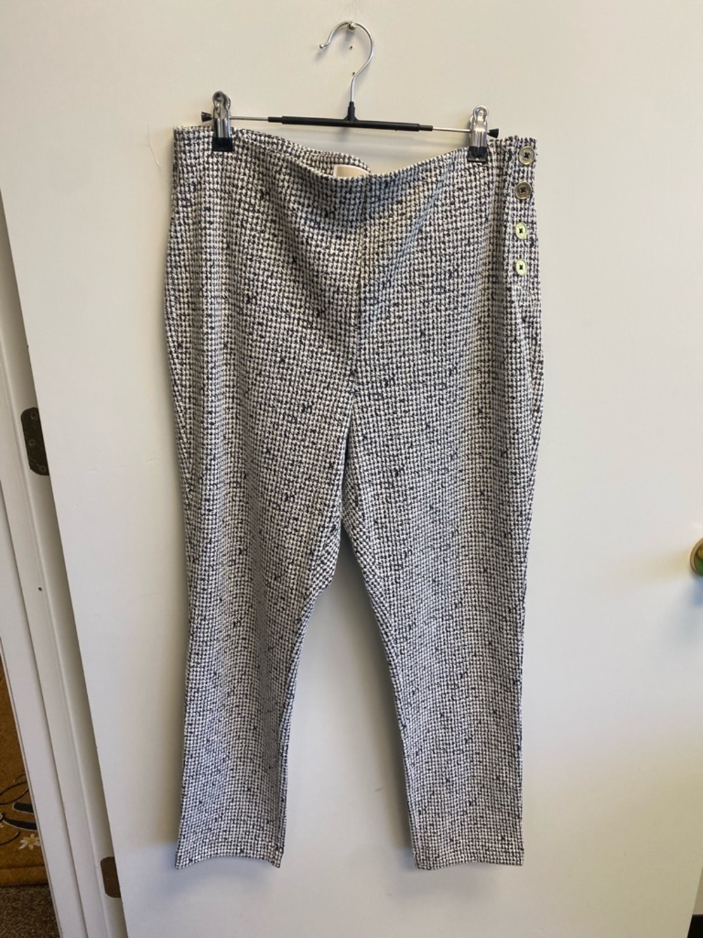 Michael Kors Black and White Tweed Top